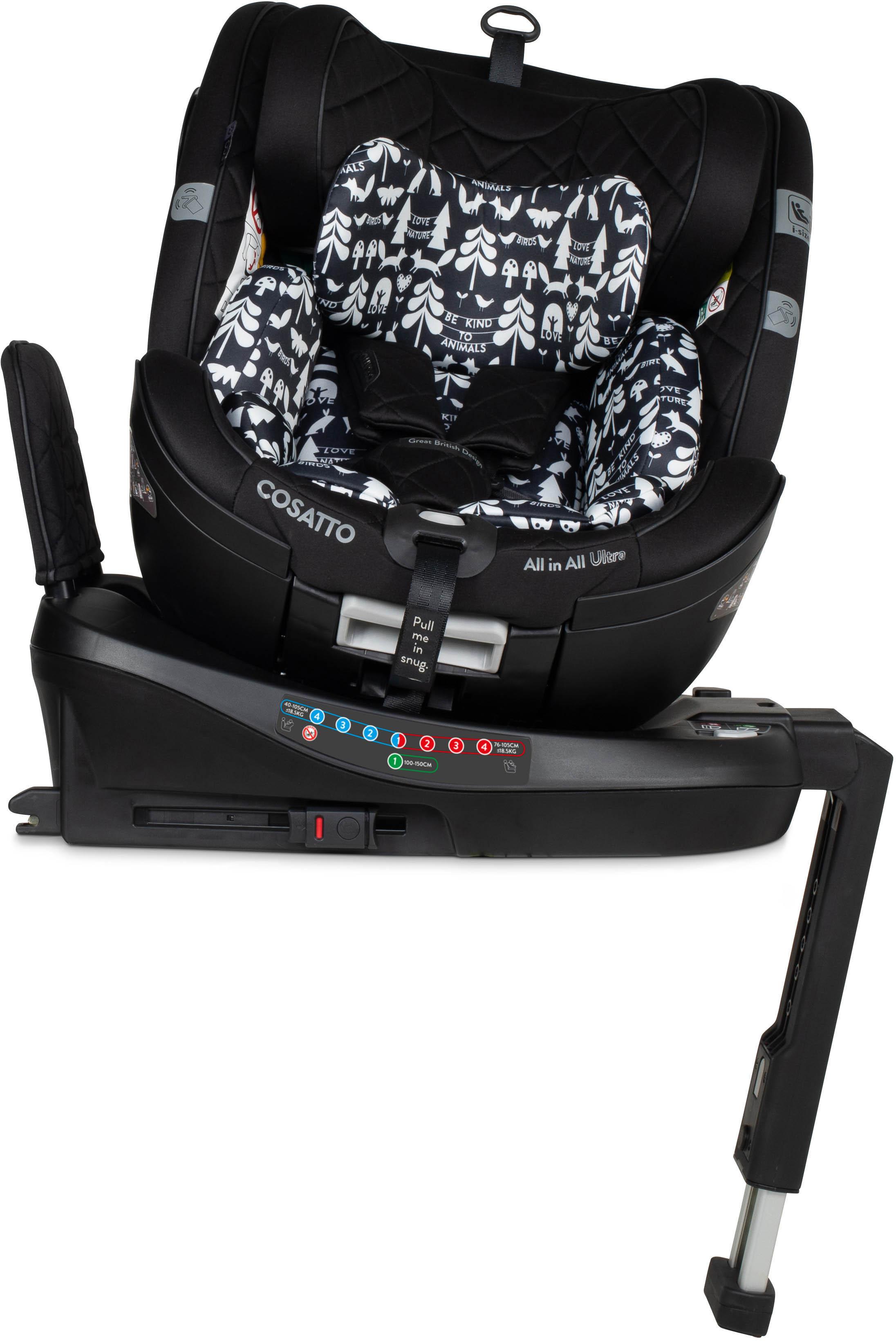 Cosatto All in All Ultra 360 Rotate I-size 0+/1/2/3 Car Seat - Silhouette