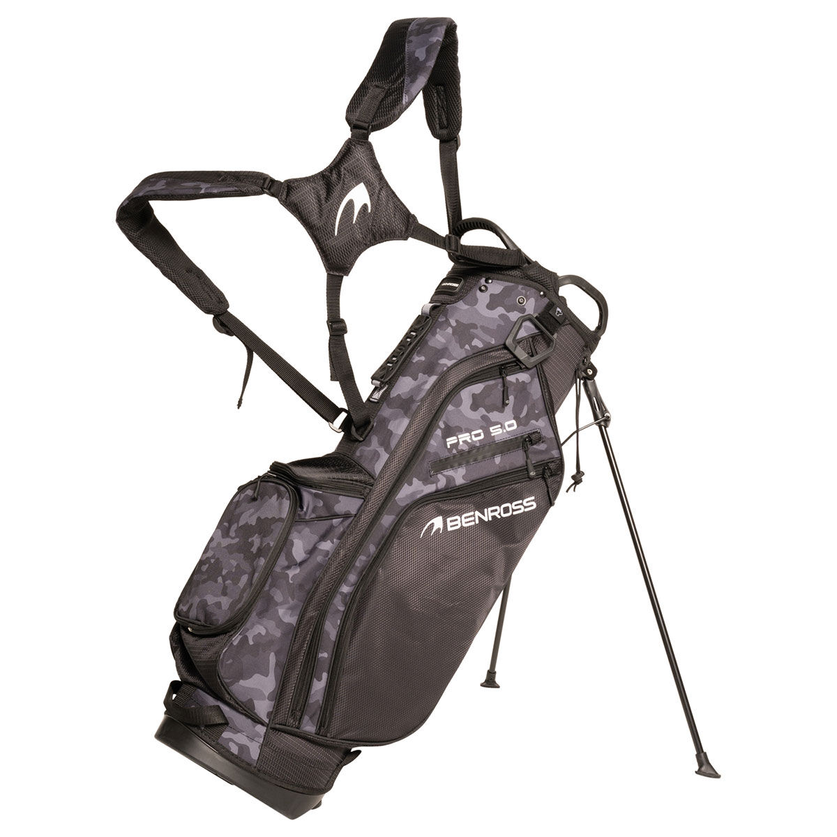 Benross Pro 5.0 Golf Stand Bag, Black/camo | American Golf