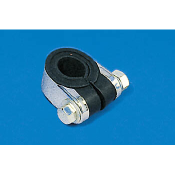 Chrome clamp for instruments, silver, silver