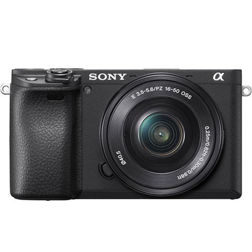 Sony A6400 Compact System Camera with 16-50mm Power Zoom Lens, 4K Ultra HD, 24.2MP, 4D Focus, Wi-Fi, Bluetooth, NFC, OLED EVF, 3 Tilting Touch Screen, Black