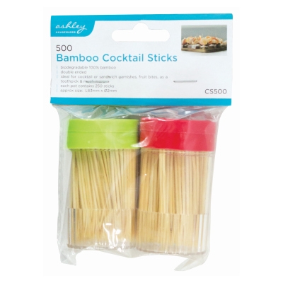 ASHLEY 500 Bamboo Cocktail Sticks