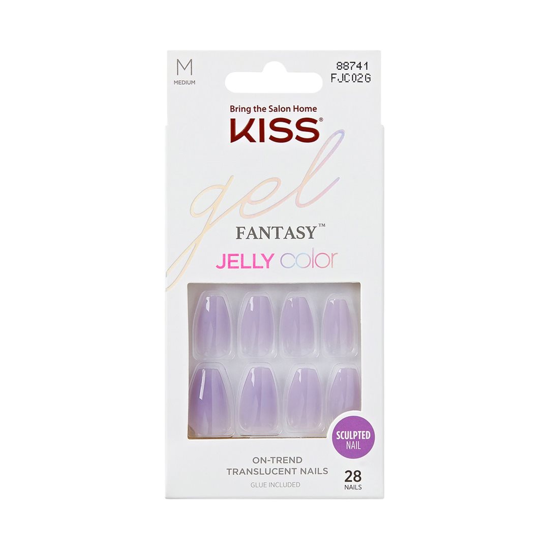 Kiss Lashes Kiss False Nails Gel Fantasy Jelly Color - Quince Jelly