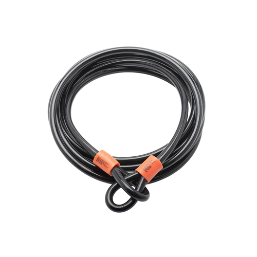 Burg Wächter 500cm Double Loop Spiral Security Cable with Eyelets