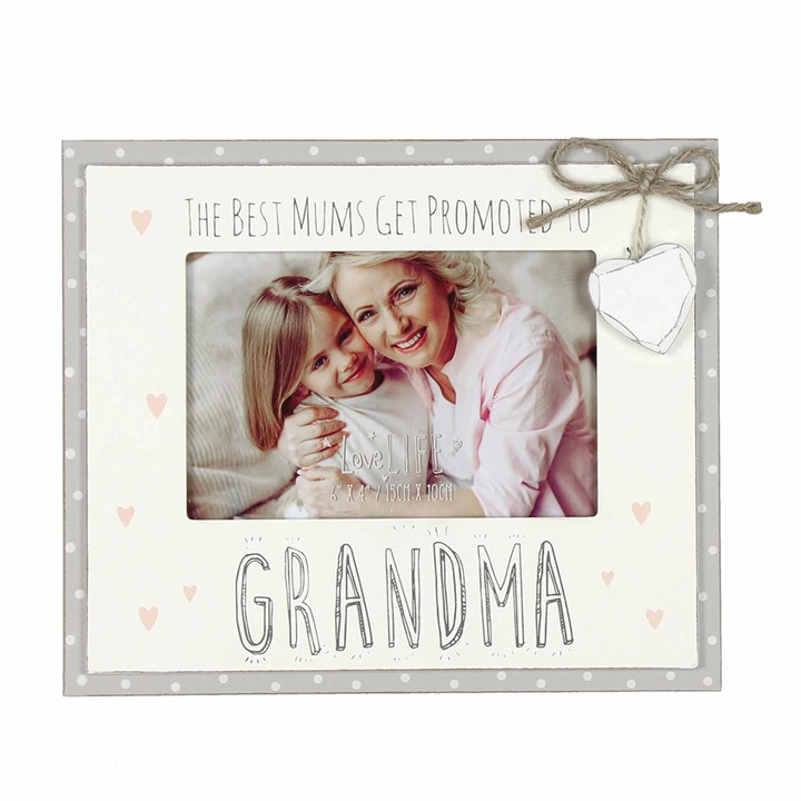 Grandparents Promoted to Grandma Photo Frame