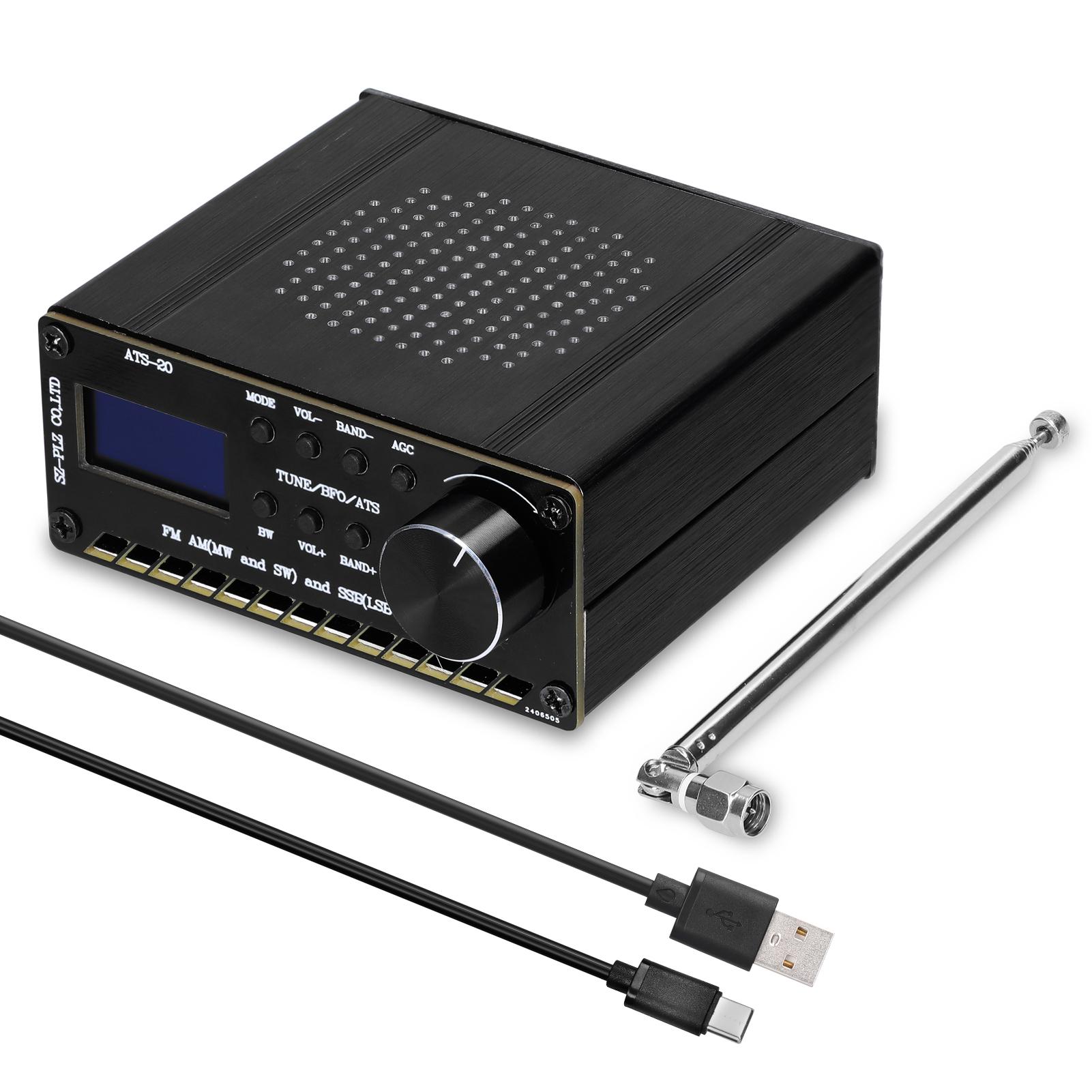 TOMTOP JMS Ats-20 Si4735 Full-wave Band Radio Receiver Fm Am (mw & Sw) Ssb (lsb & Usb) Covering Commercial Ham