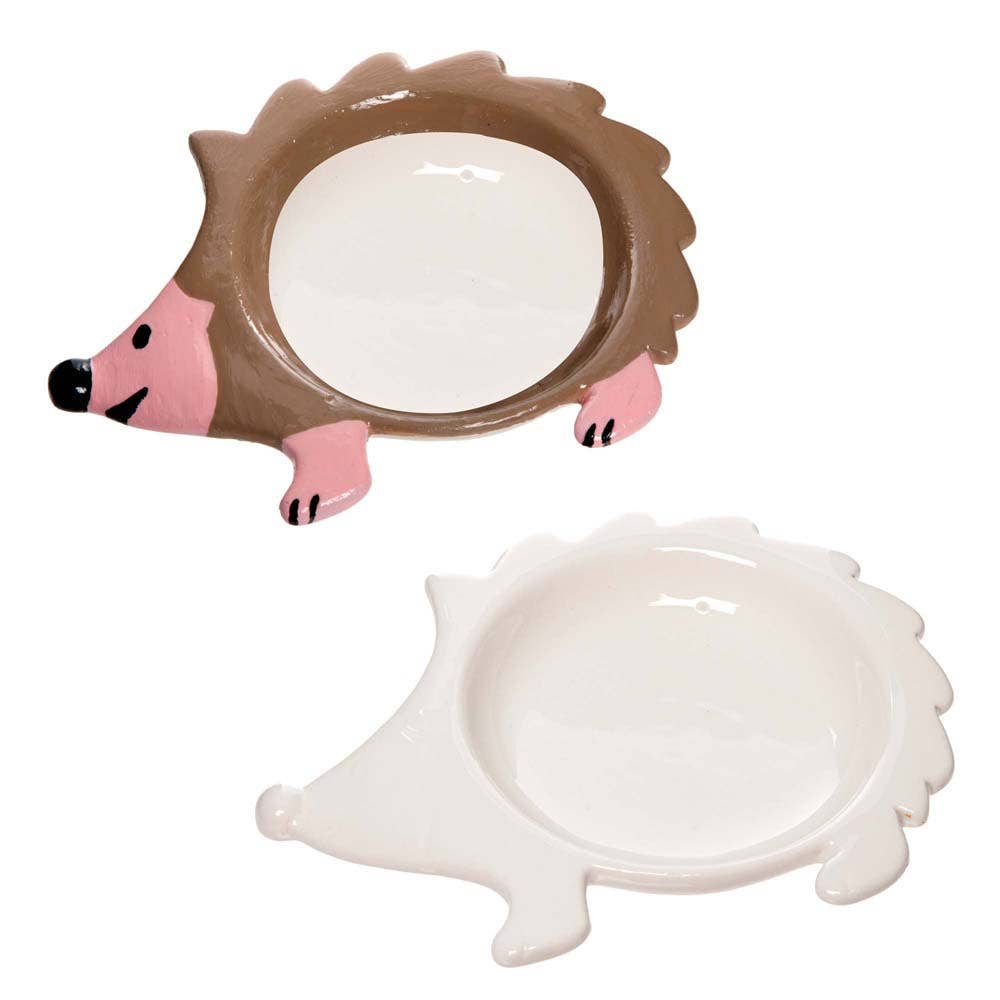 Baker Ross Hedgehog Porcelain Feeders (Pack of 2)