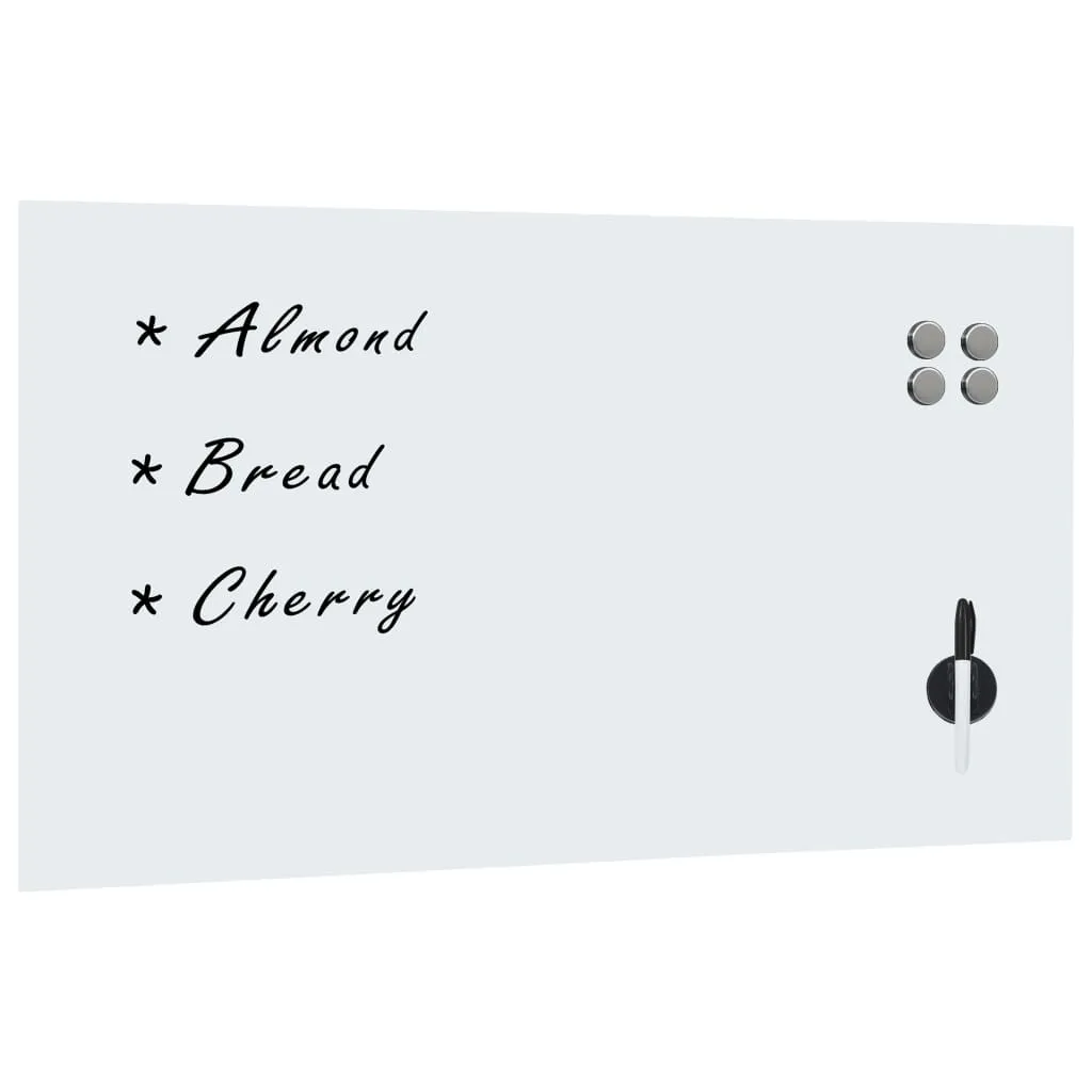 VidaXL Wall Mounted Magnetic Board Glass 120x60 cm
