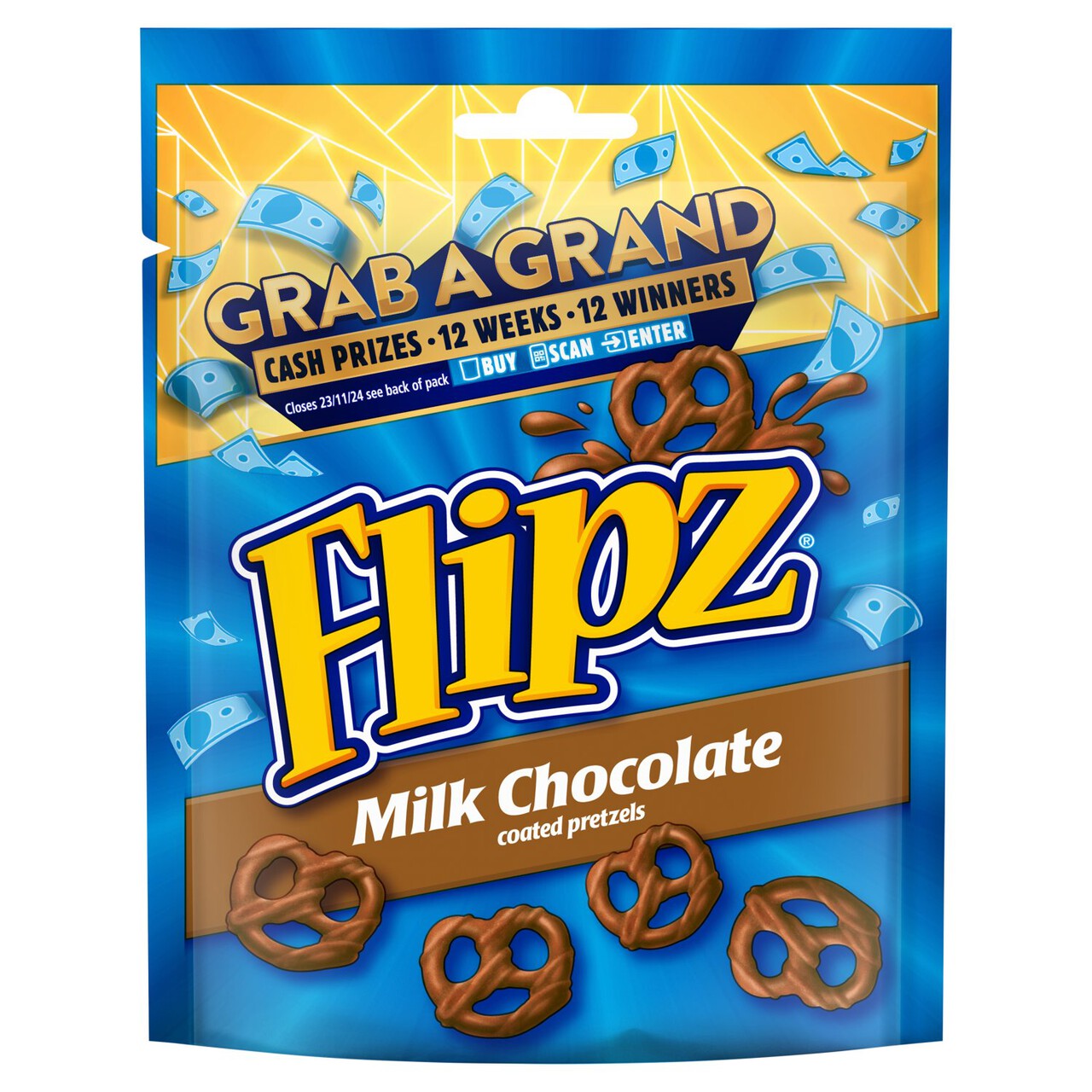 FLIPZ Pretzels Milk Chocolate Snacks