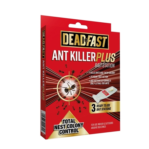 Deadfast Pest Control Ant Killer Plus Bait Station 3 x 4g Stations