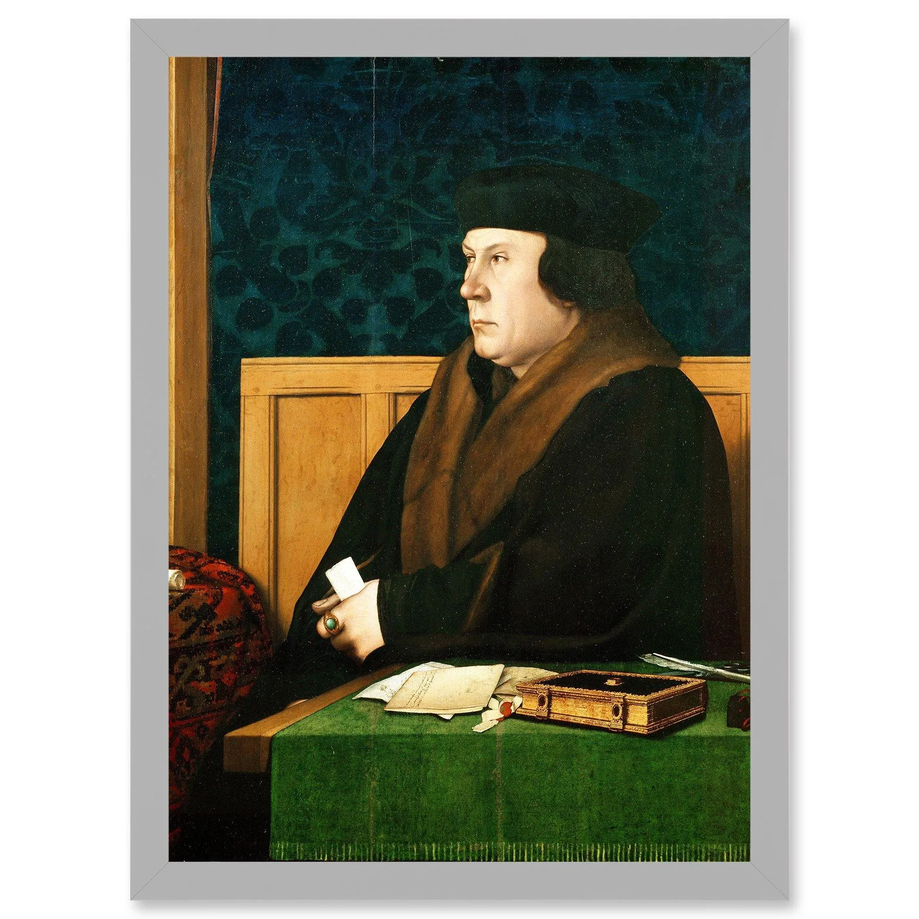 Artery8 Painting Antique Holbein Junior Thomas Cromwell Earl Essex Chief Minister Artwork Framed Wall Art Print A4