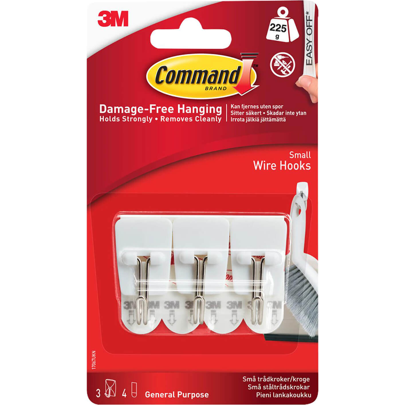 Command Small Self-Adhesive Wire Hooks