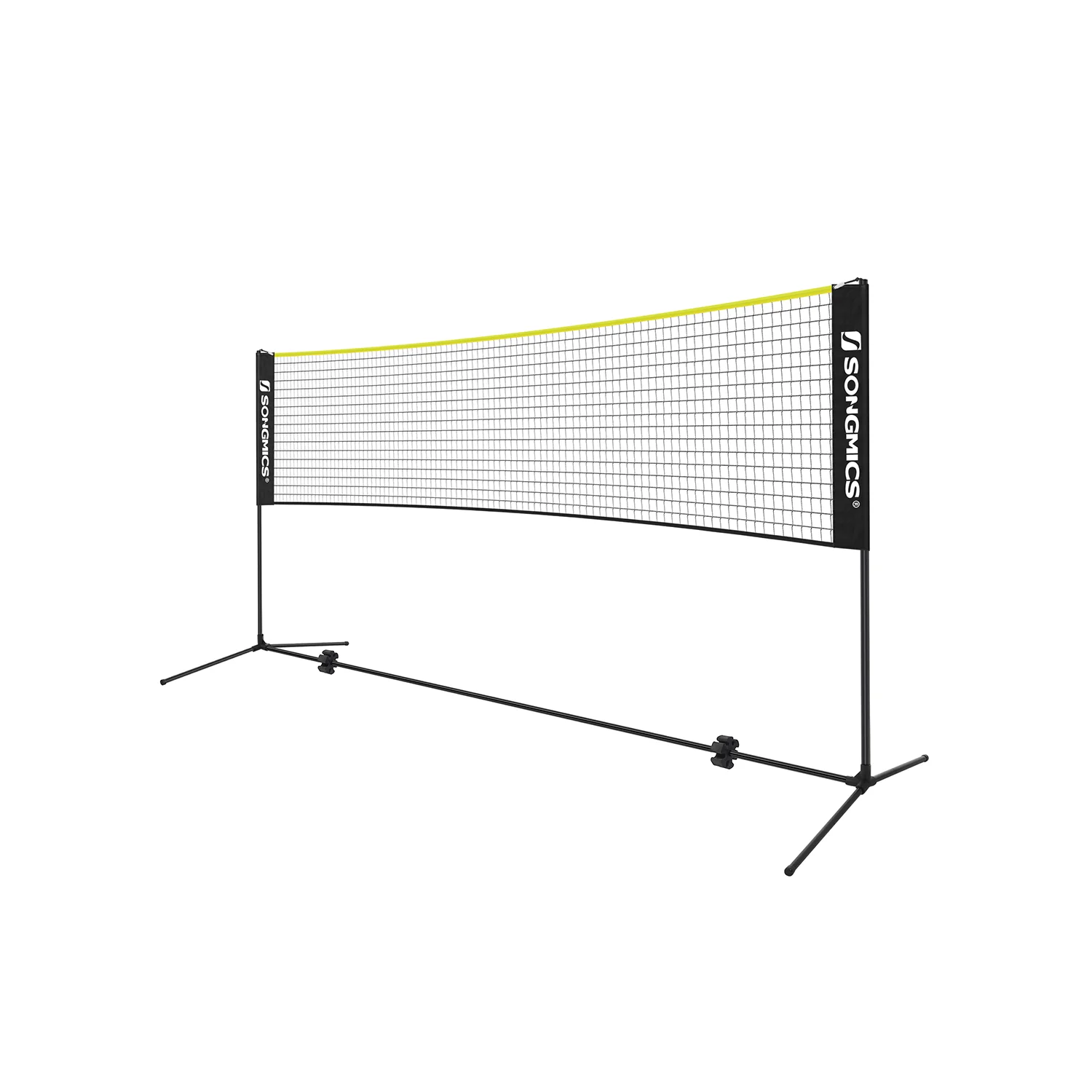 SONGMICS 4m Badminton Tennis Net, Black / Yellow