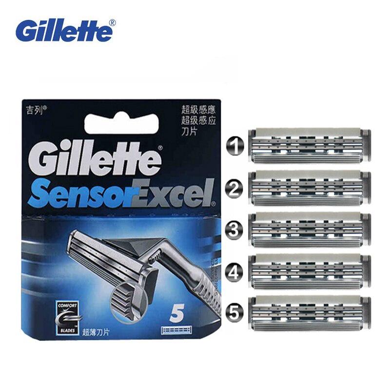 Gillette Sensor Excel Cargador 5 Recambios