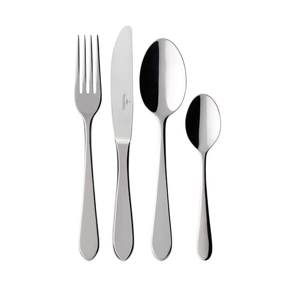 Villeroy & Boch Oscar 24 Piece Cutlery Set, Service for 6 gray