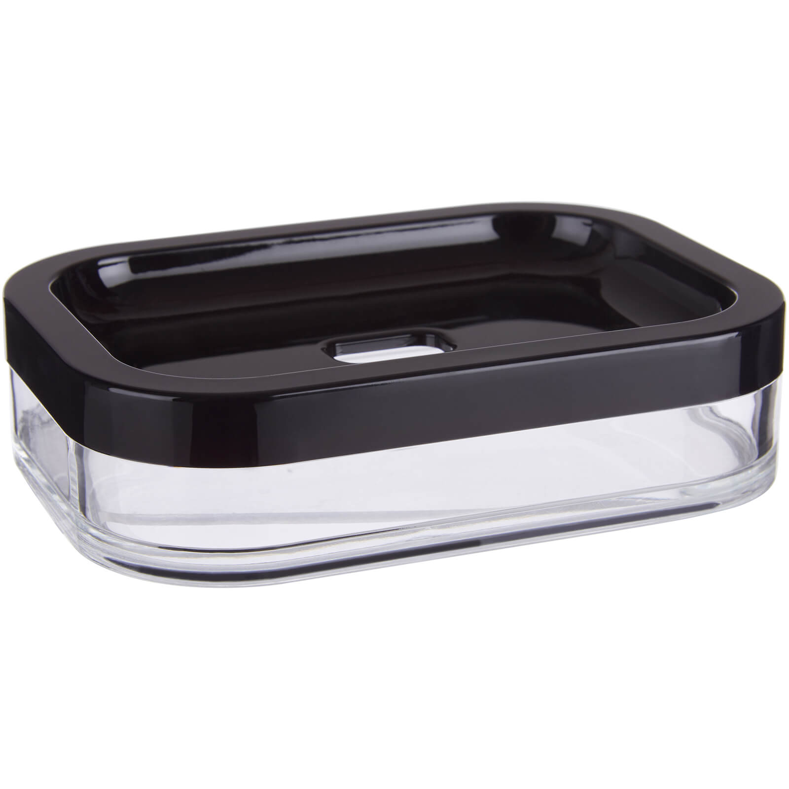 Premier Housewares Ando Soap Dish - Black Acrylic