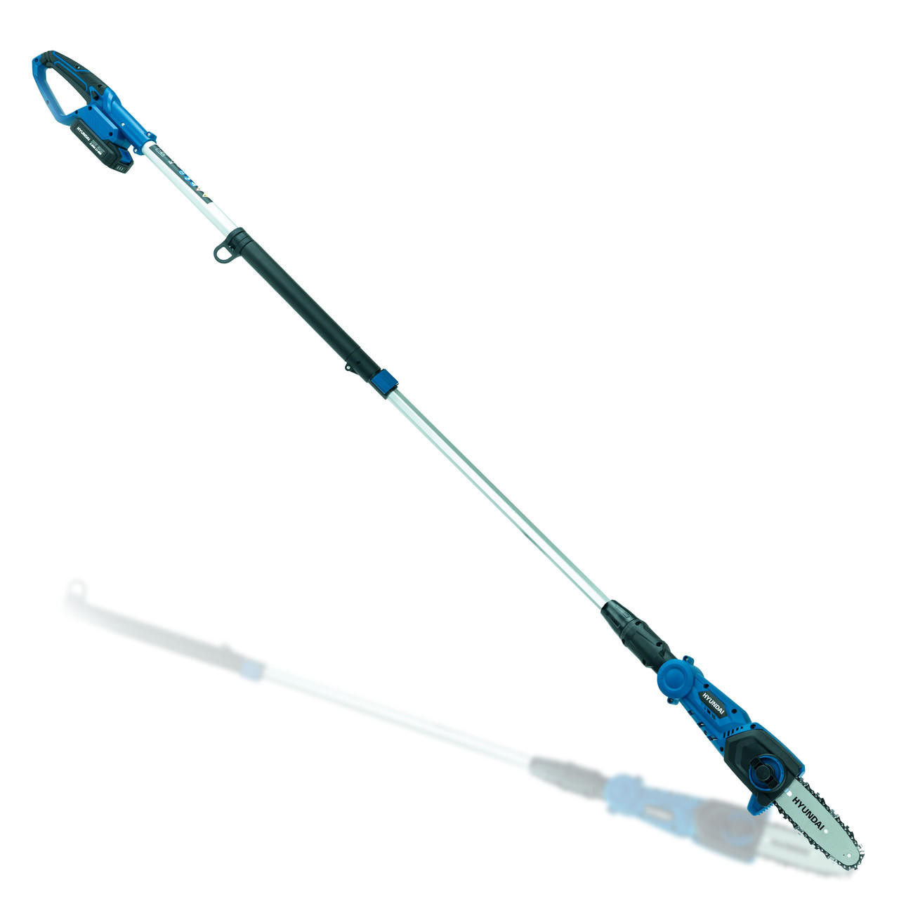 Hyundai Cordless Pole Saw, Pruner, 2.3m Long Reach, 20V 2Ah Li-Ion Battery | HY2192