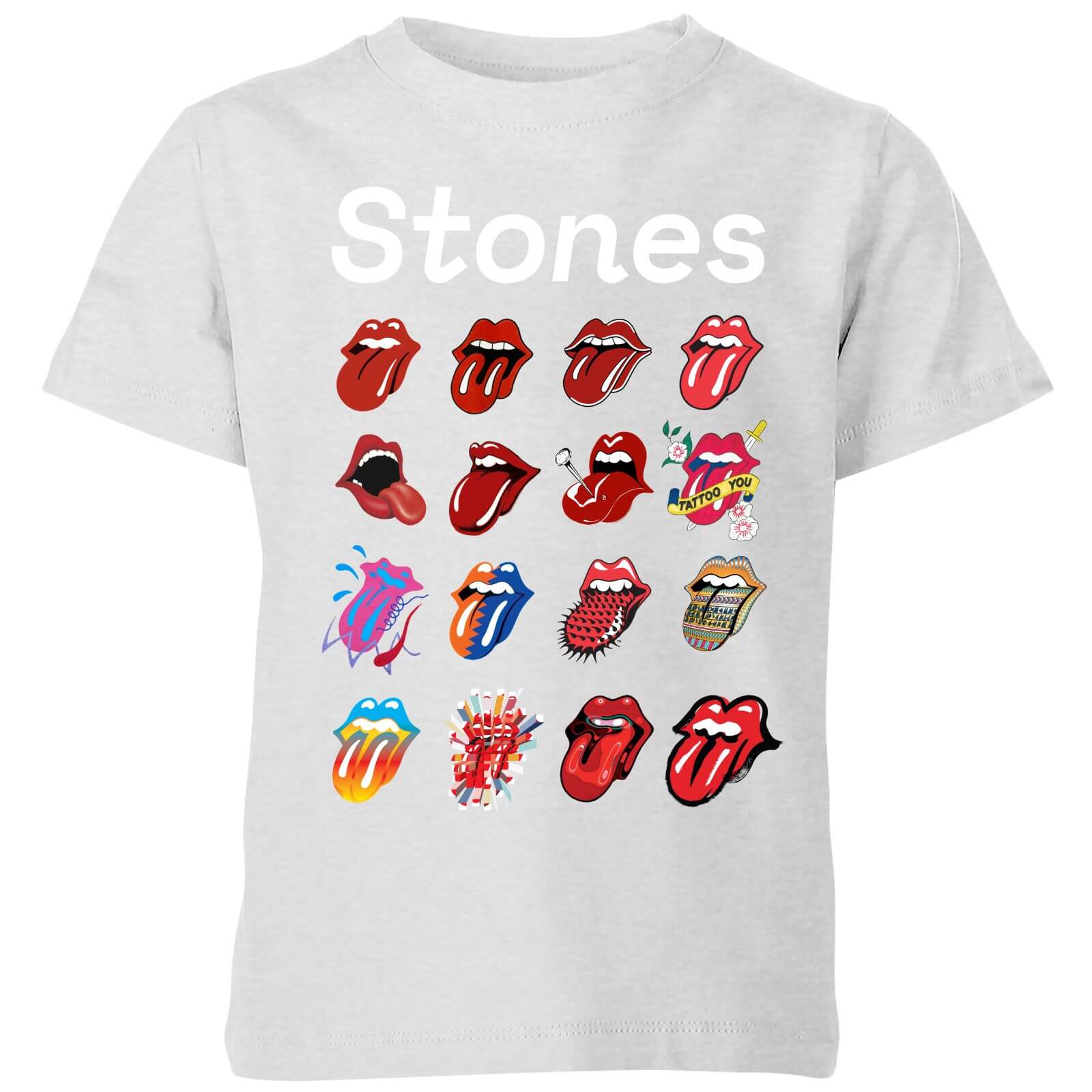 Rolling Stones No Filter Tongue Evolution Kids' T-Shirt - Grey - 3-4 Years - Grey
