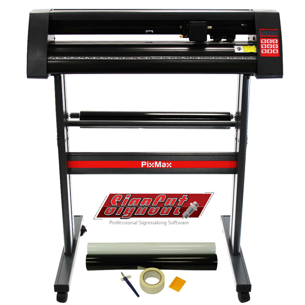 PixMax Vinyl Cutter Plotter 720mm 28" Cutting SignCut Pro Software & Weeding Kit