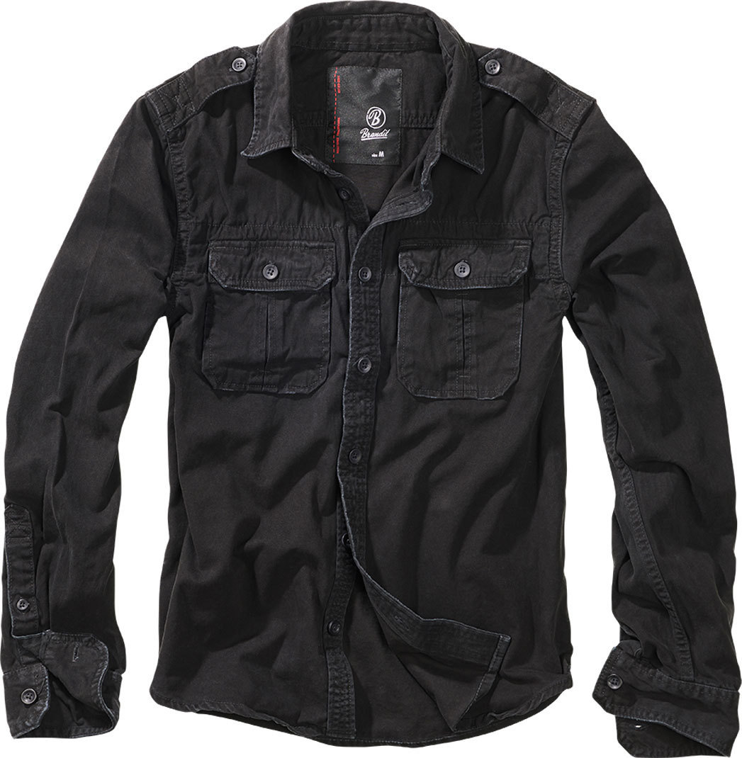 Brandit - Vintage Shirt Black - Shirts  X-Large