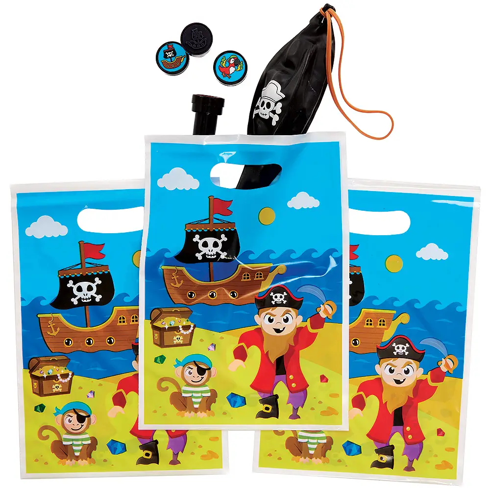 Baker Ross Pirate Party Loot Bags (Pack of 10) Party Bags