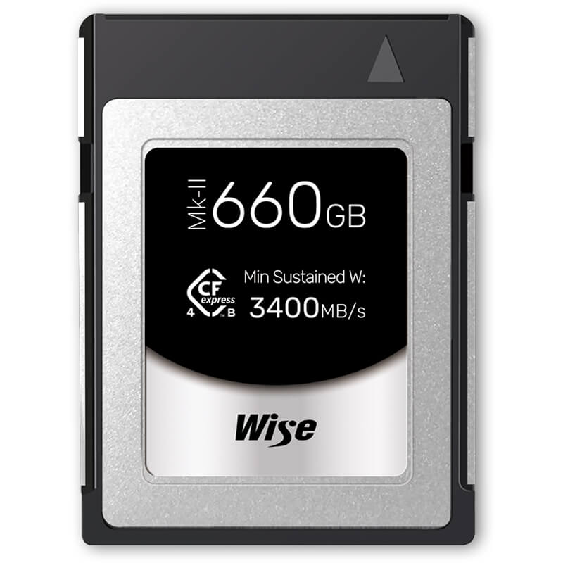 Wise Advanced 660gb (3700mb/sec) Cfexpress Type B Pro Memory Card
