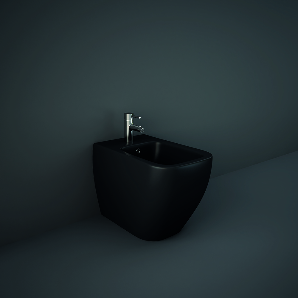 HudsonReed RAK Feeling - Matt Black Square Back to Wall Bidet