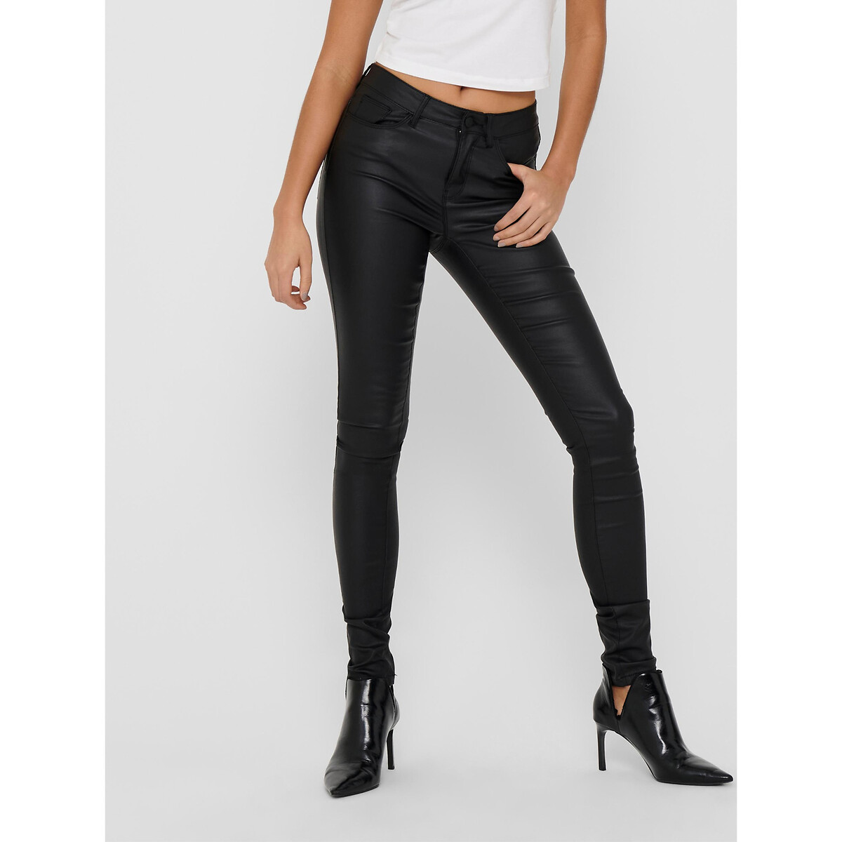 Only Faux Leather Trousers