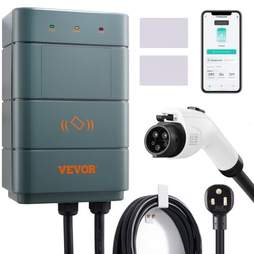  Level 2 Ev Charging Station 40a Home Electric Vehicle Charger Nema6-50