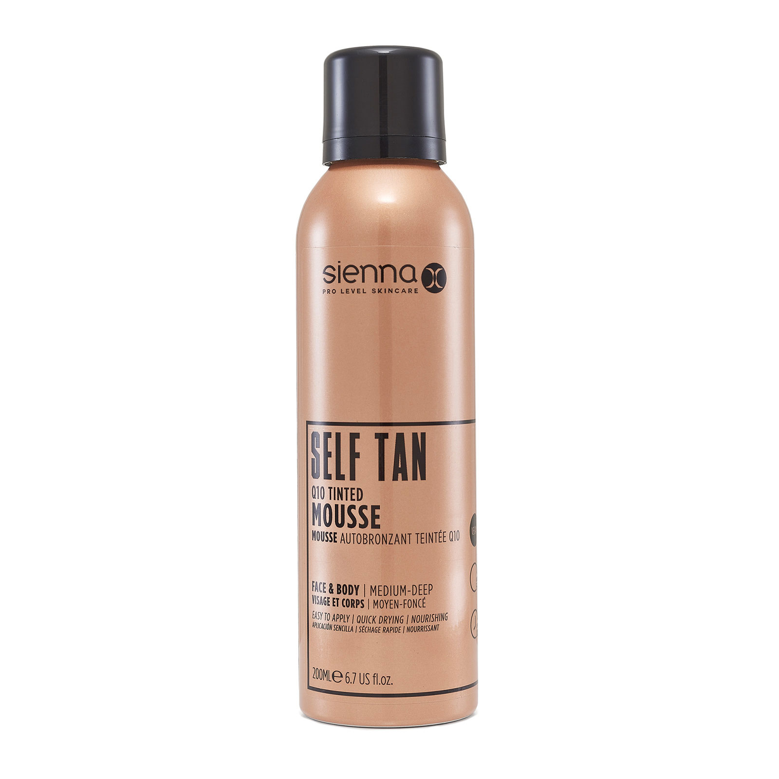 Sienna X Q10 Tinted Self Tan Mousse 200ml