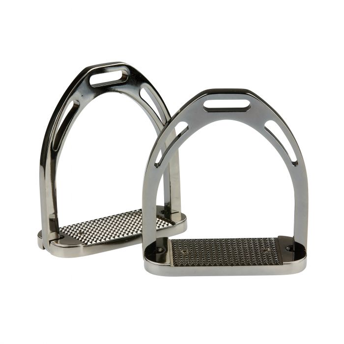 Korsteel Aluminium Black Stirrups, Black