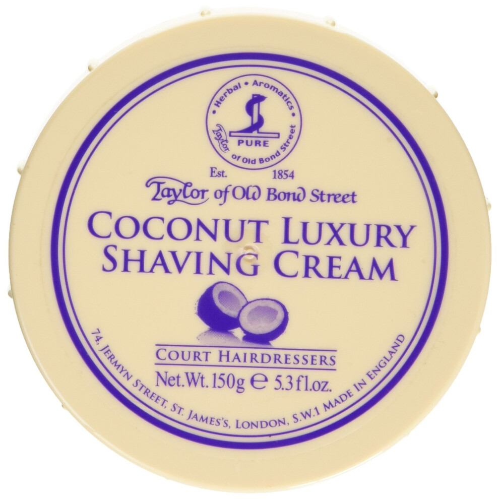 Taylor s of Old Bond Street Shaving Cream Bowl 150g - COCONUT