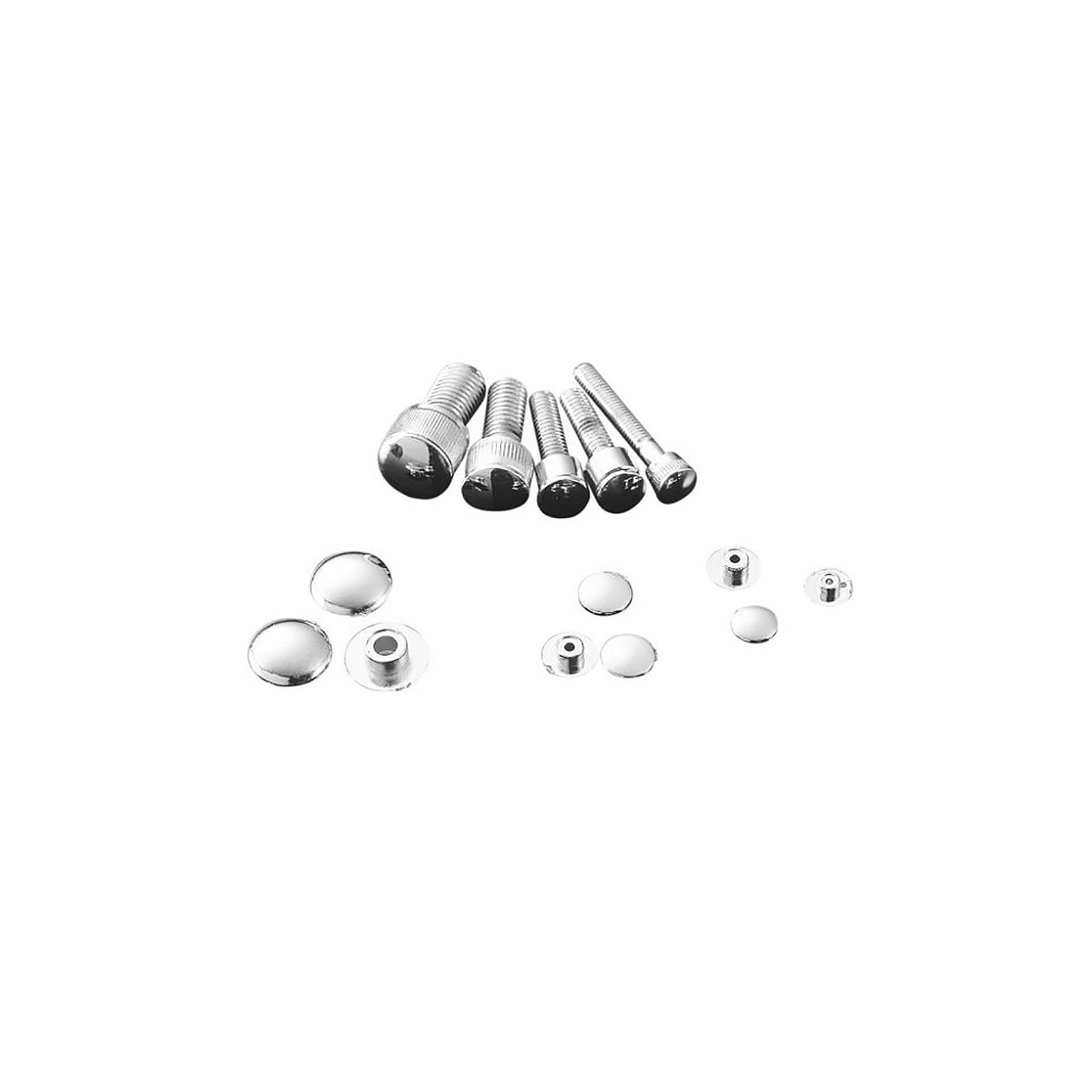 HIGHWAY HAWK Chrome cover caps for screws (10 pcs.), for Inbus M10