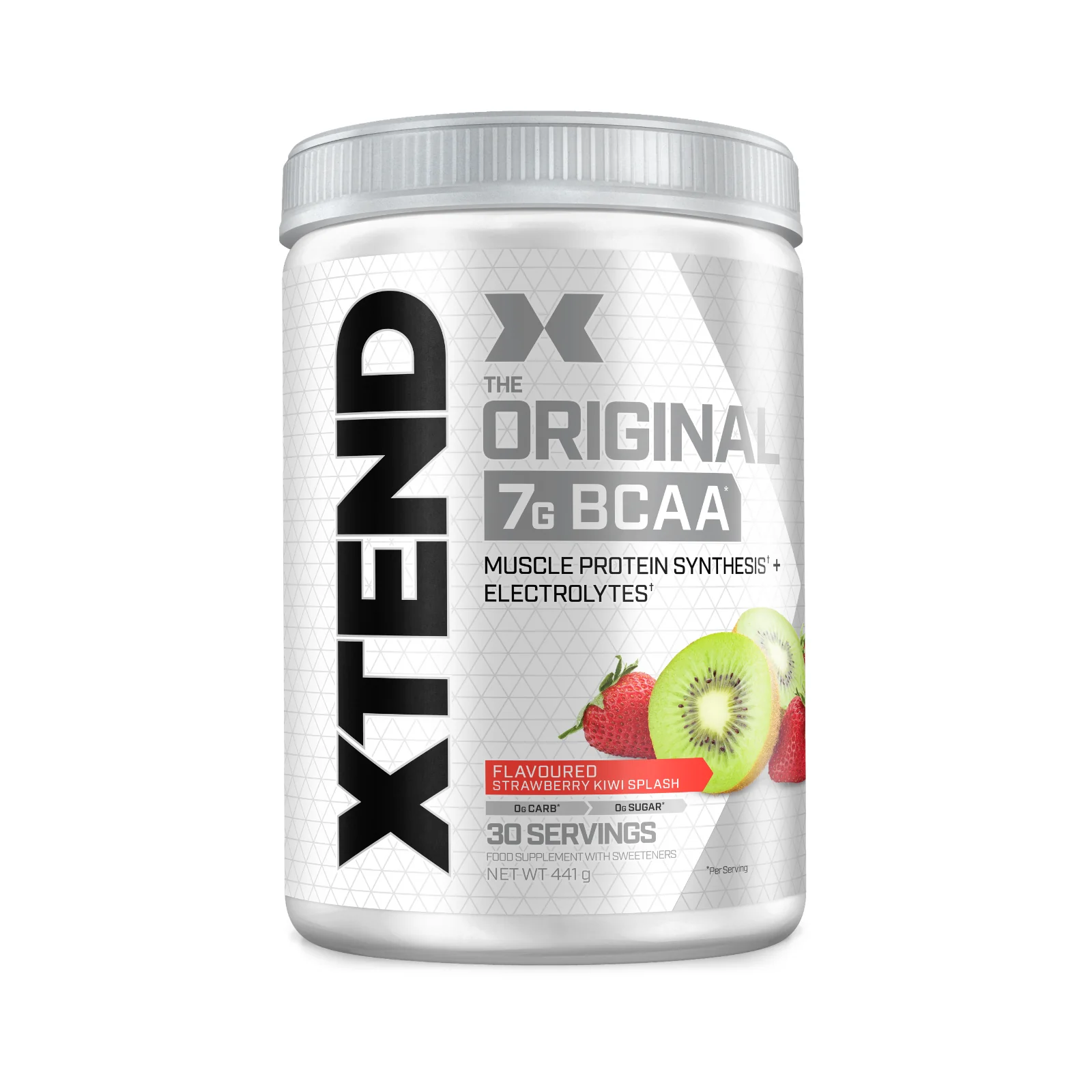 Scivation XTEND Original BCAA Powder Strawberry Kiwi Splash 30 Servings