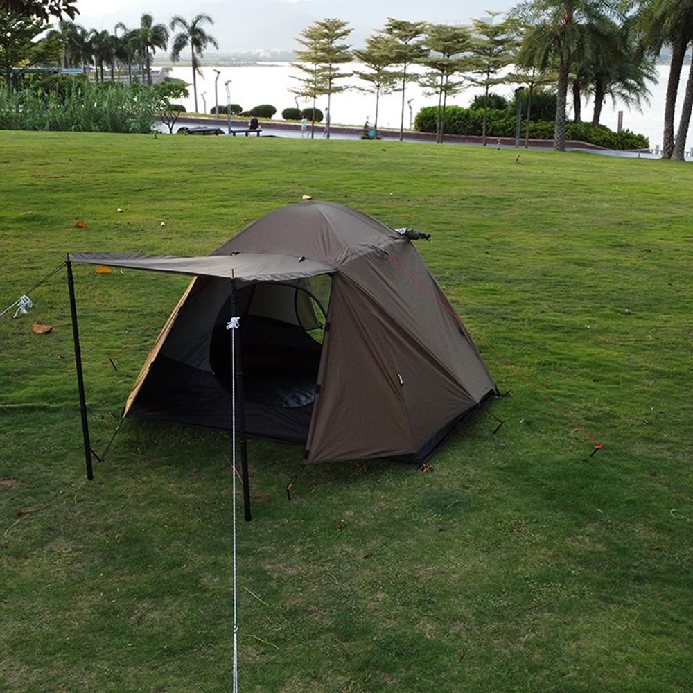 Waterproof Windproof Two Person Tents Double Layers Backpacking Tents for Camping Hiking olive green