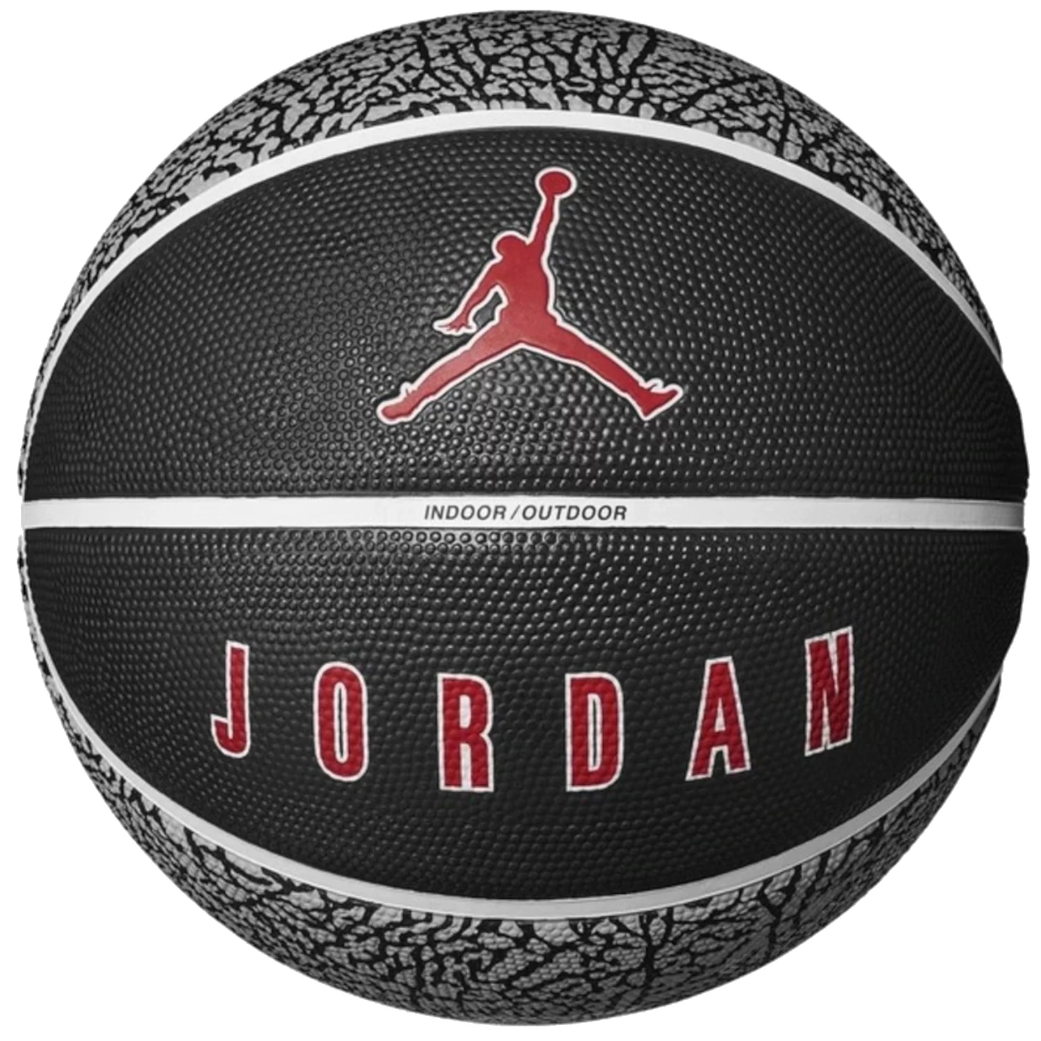 Nike Playground 2.0 Basketball, Wolf Grey/Black/White/Varsity Red, Unisex, Balls & Gear, 9018-10-wolf grey