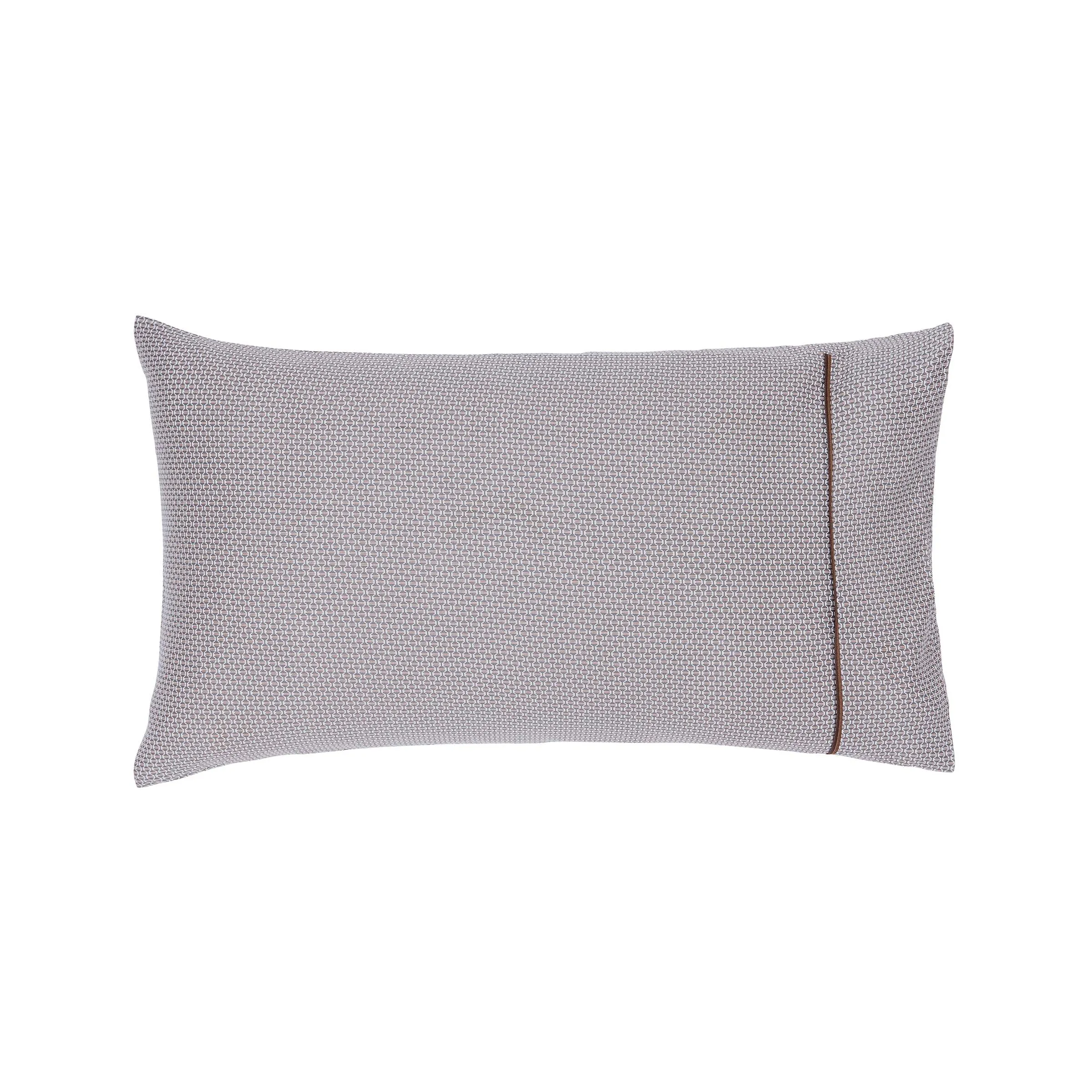  Zenda Pair of Standard Pillowcases, Charcoal & Tan