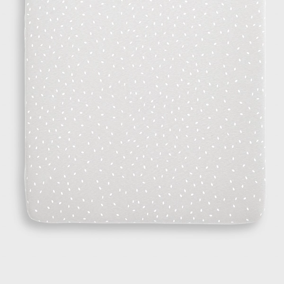 The Little Green Sheep Little Green Sheep Organic Crib Fitted Sheet - Dove Rice