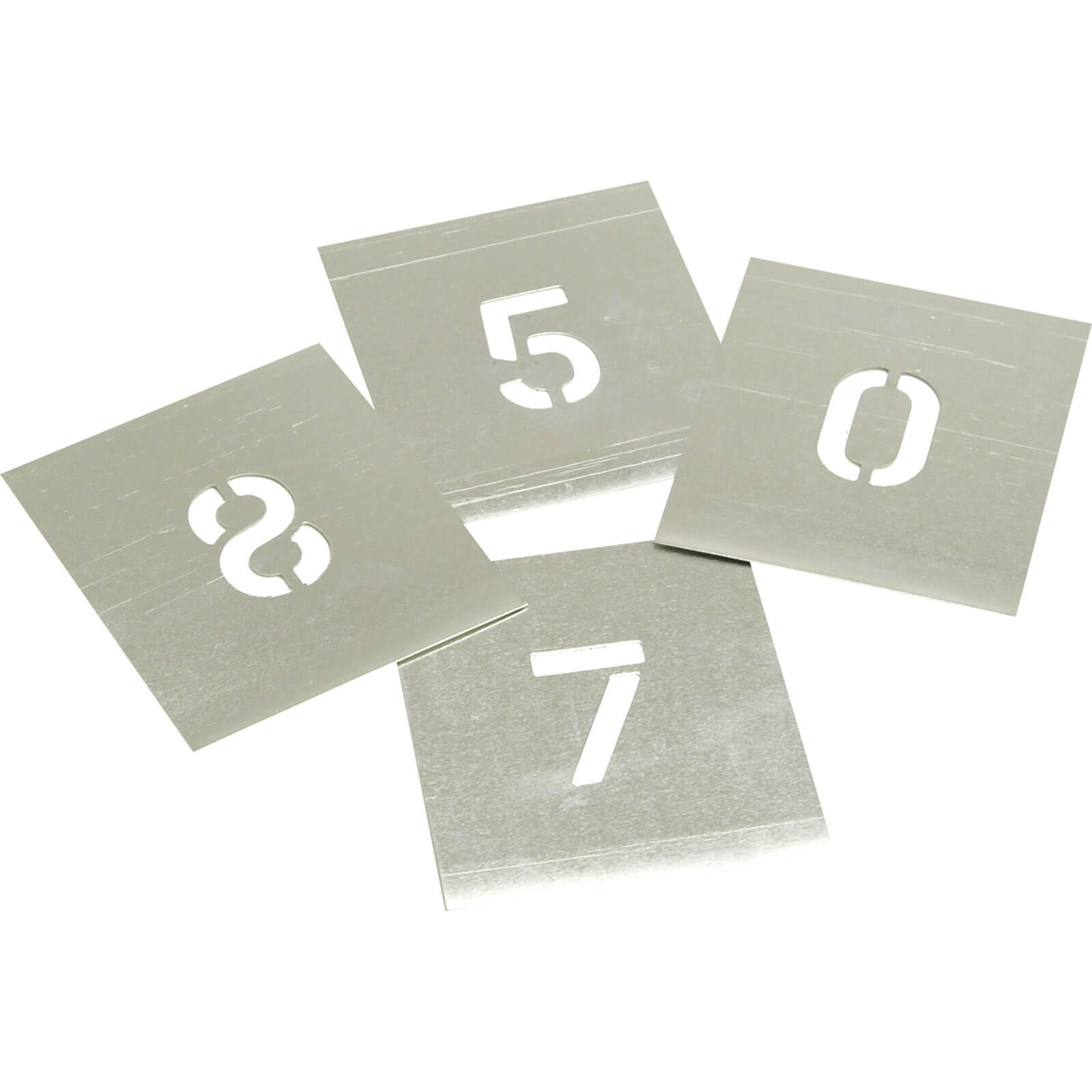 Stencils 8 Piece Zinc Number Stencil Set 4"
