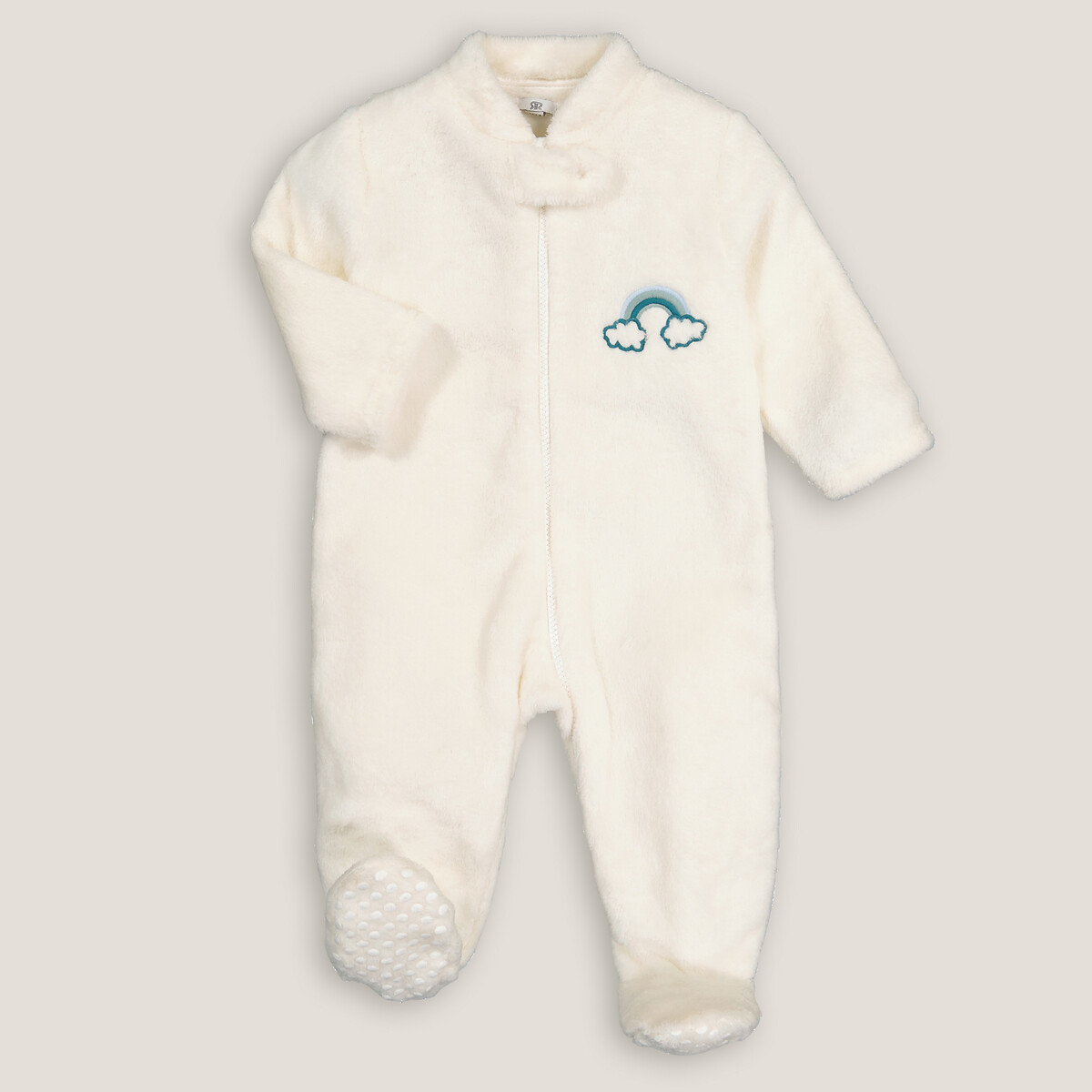 Embroidered Fleece Sleepsuit By La Redoute