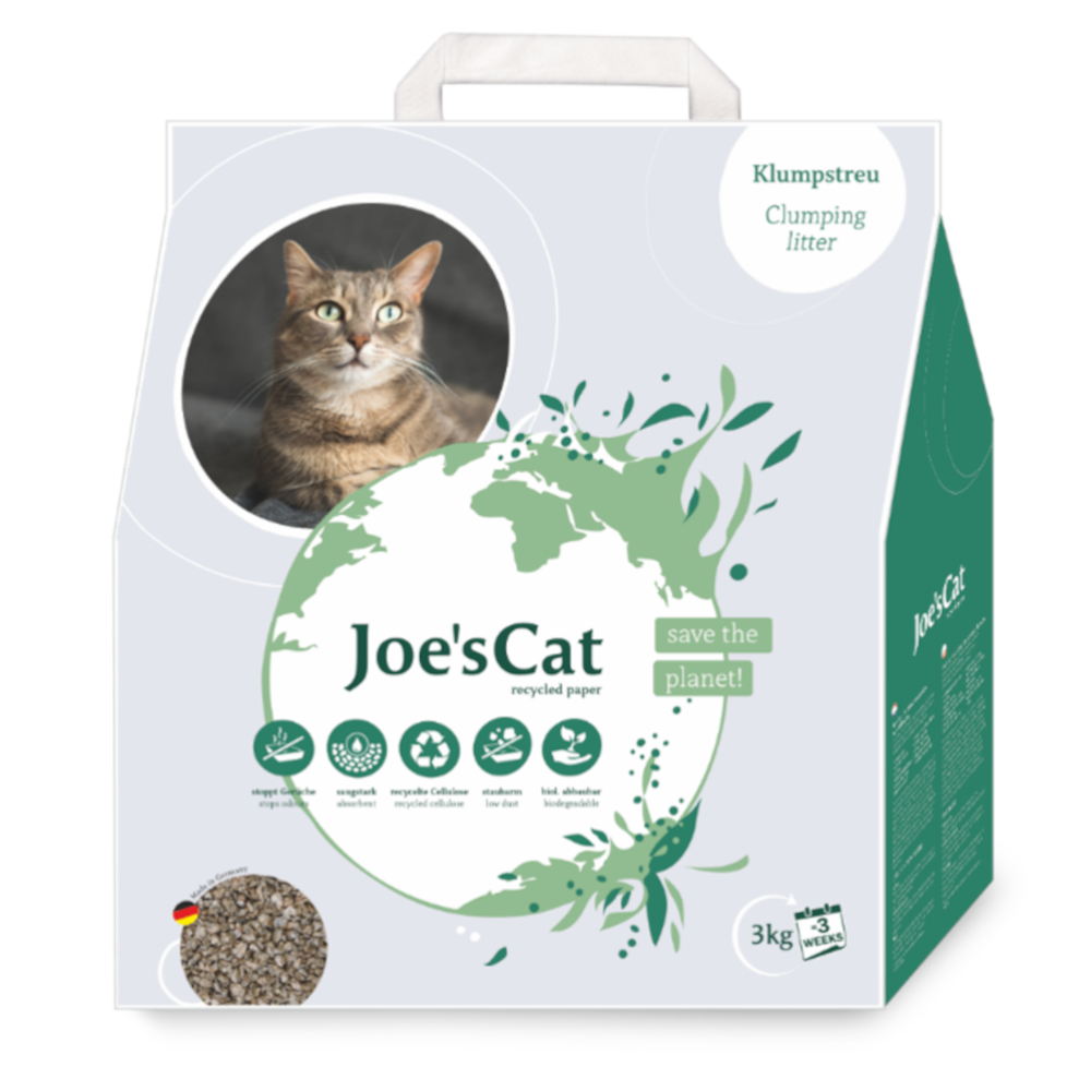 Cat's Best Joe's Cat Recycled Paper Clumping Cat Litter - 8l (3kg)