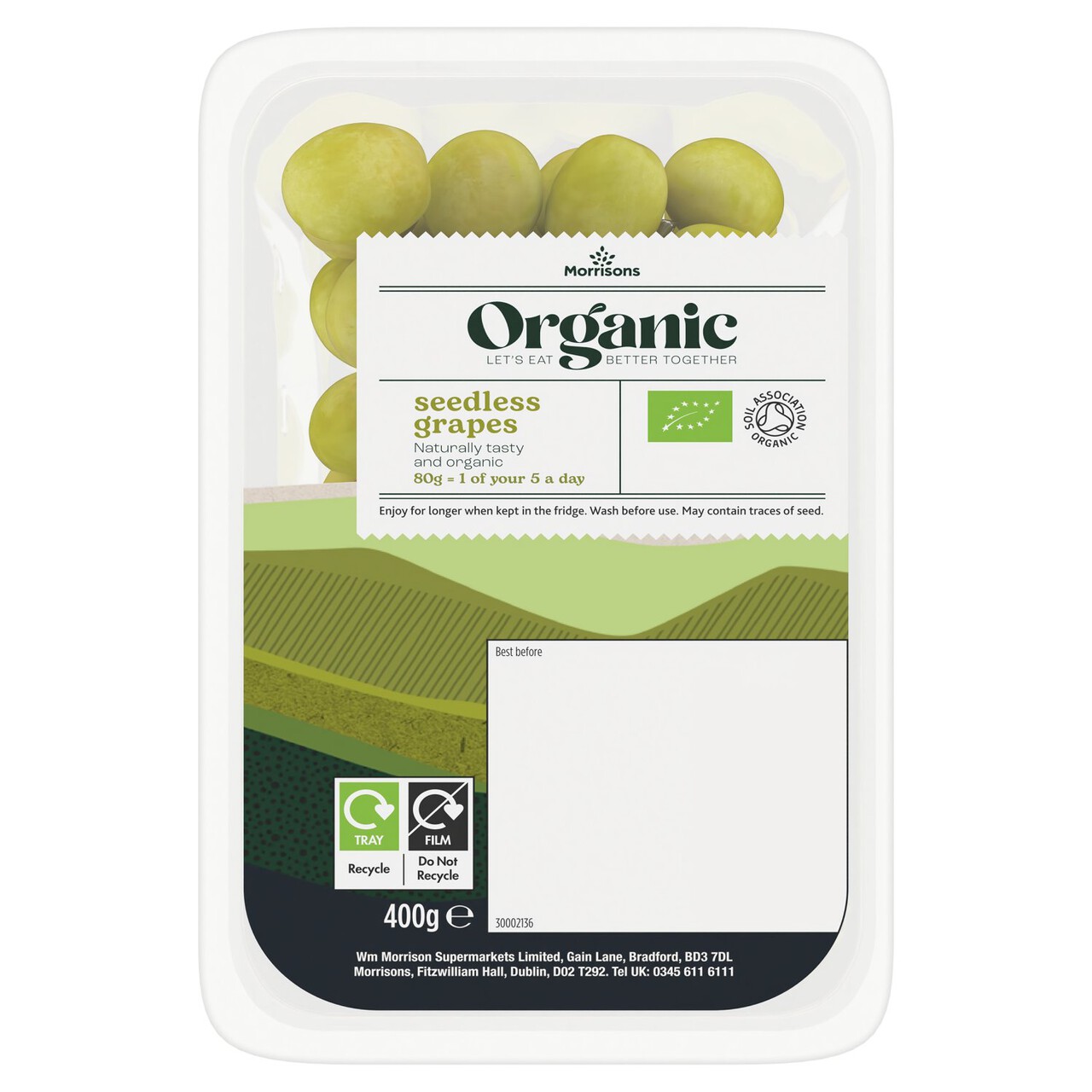 Morrisons Organic Grapes