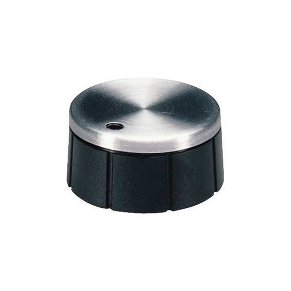 OKW A 13 21 260 Tuning Knob Duroplast Black Alu Embellisher Cap 21...