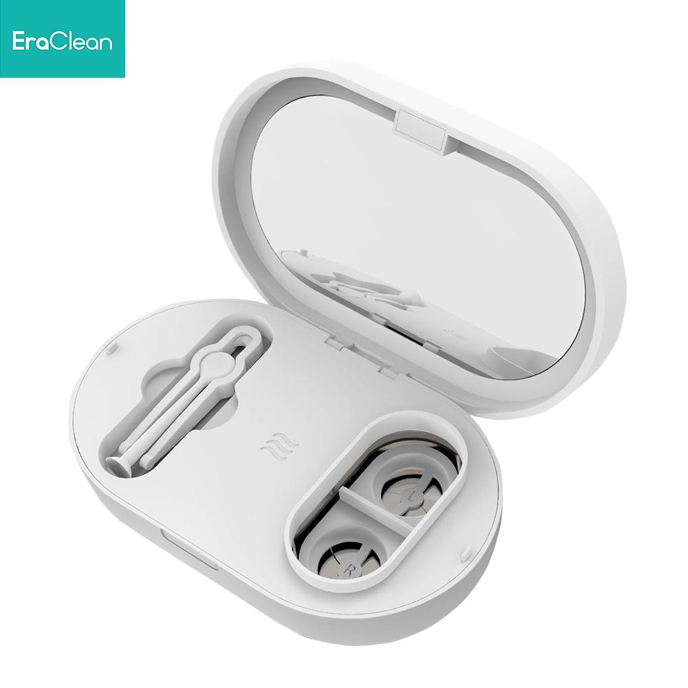 EraClean Lens Ultrasonic Cleaning Machine Portable Cleaning Box 56000Hz High Frequency white