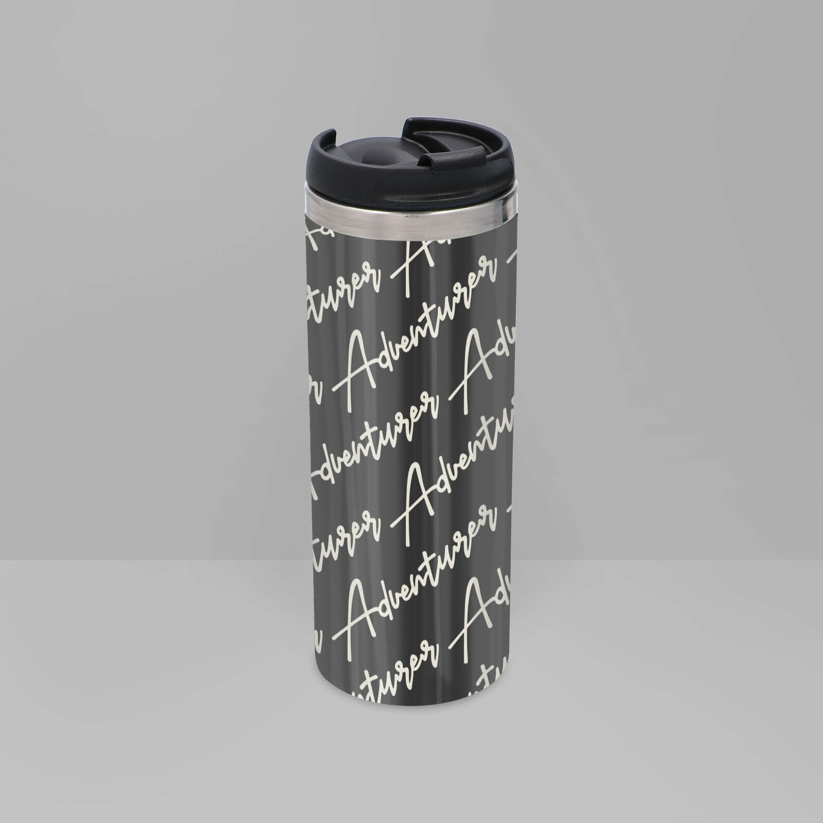 By IWOOT Adventurer - Masculine Stainless Steel Travel Mug - Metallic Finish |