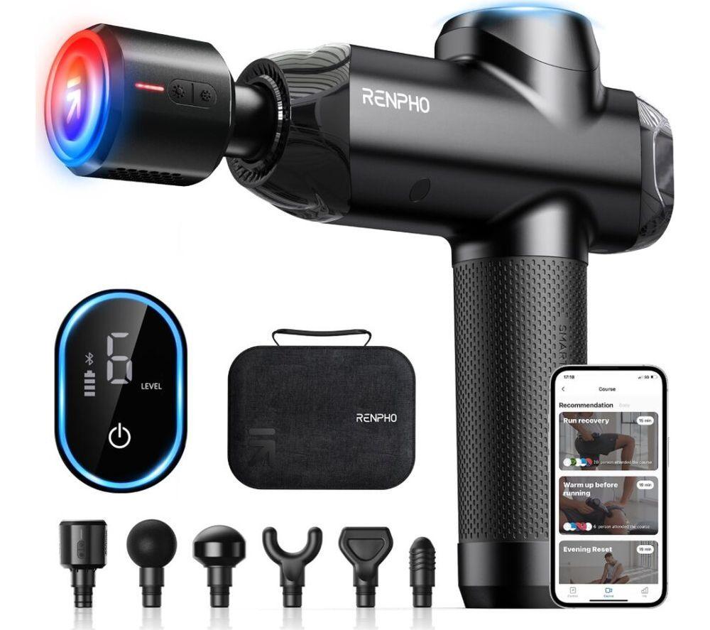  Power Handheld Body Massage Gun - Black