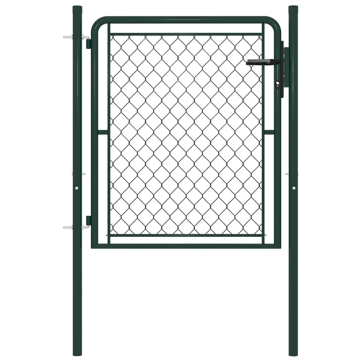 VidaXL Garden Gate Steel 100x100 cm Green