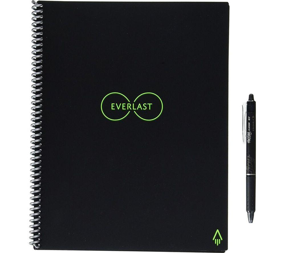 Cahier RocketBook EVR-L-RC-A-FR 1/3 A4 Pointillé Non perforé 32 pages Noir