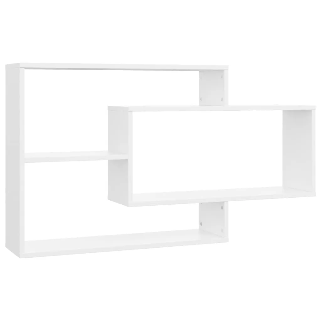 VidaXL Wall Shelves White 104x20x58,5 cm Chipboard