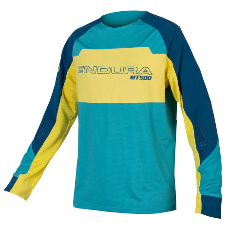 Endura MT500 Burner Lite Long Sleeve Cycling Jersey - Blueberry / 2XLarge