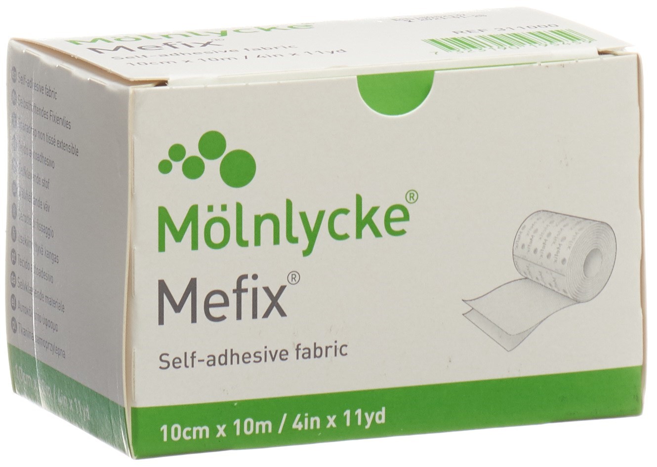 Mölnlycke Health Care SA Molnlycke Mefix Self-Adhesive Fabric Tape 10cm x 10m